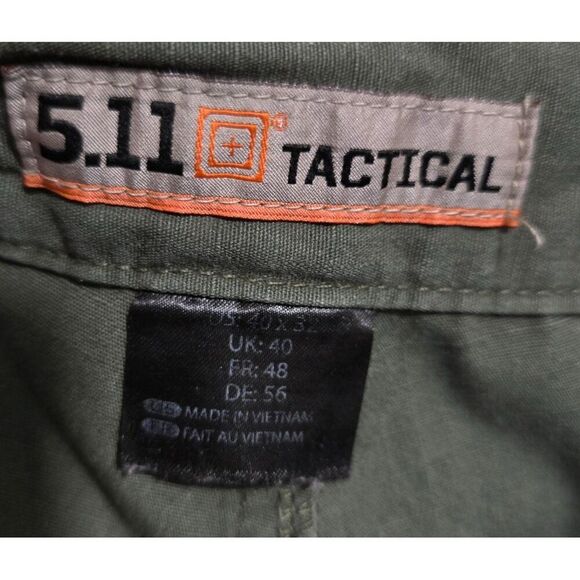 Olive Green 511 Tactical Cargo Pants  Multiple Pockets Military Style 40 x 32 - Picture 1 of 11